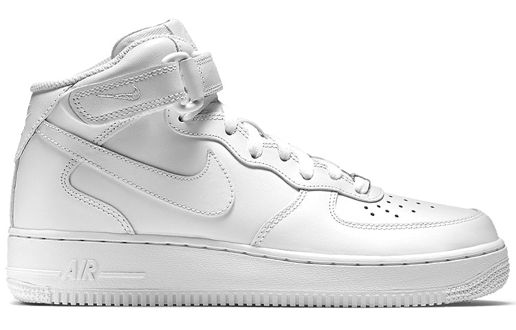 (WMNS) Nike Air Force 1 Mid 07 Leather 'Triple White' 366731-100