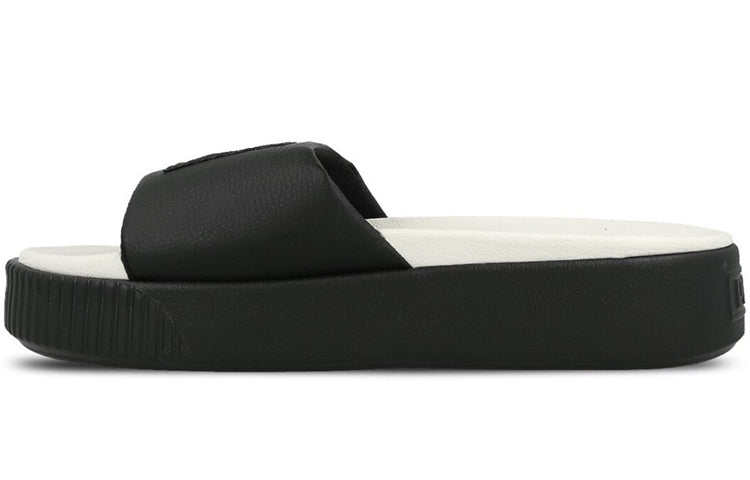 (WMNS) PUMA Platform Slide 'Black Whisper White' 366121-04