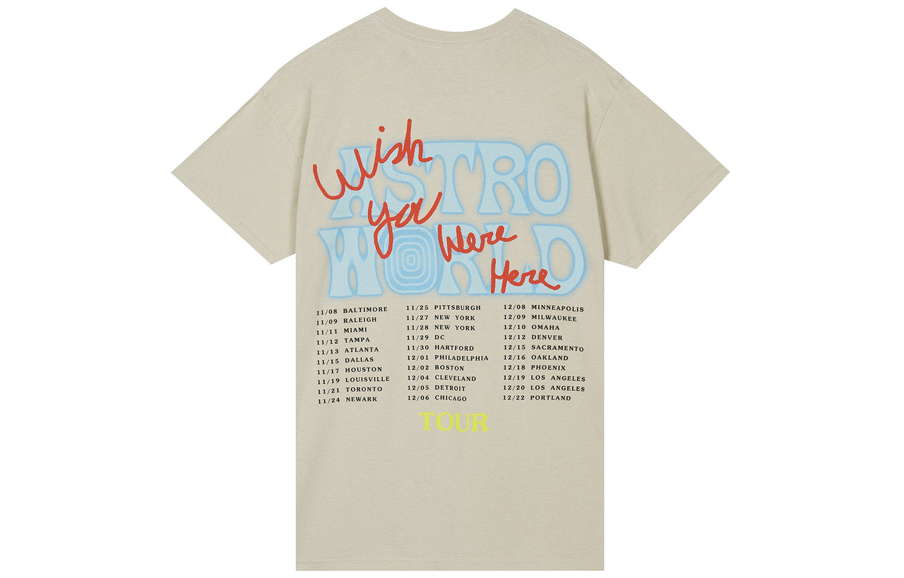 Travis Scott Cactus Jack Astroworld Printing T-Shirt 'Khaki' TC-51