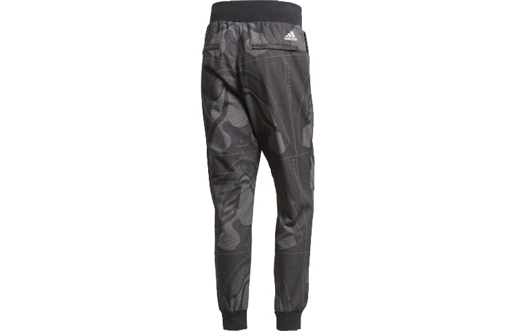 adidas M Jqrd Ftw Pant Sports Stylish Loose Bundle Feet Sports Long Pants Black Gray FS4299