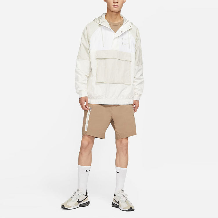 Men's Nike As Nsw Swoosh Jkt Wvn Nfs Casual Sports Woven Jacket Autumn White DJ0477-072