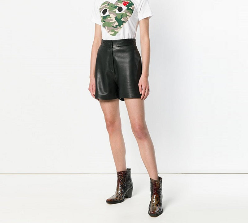 (WMNS) COMME des GARCONS PLAY Camouflage Large Logo Short Sleeve Tee 'White' AZ-T241-051-1