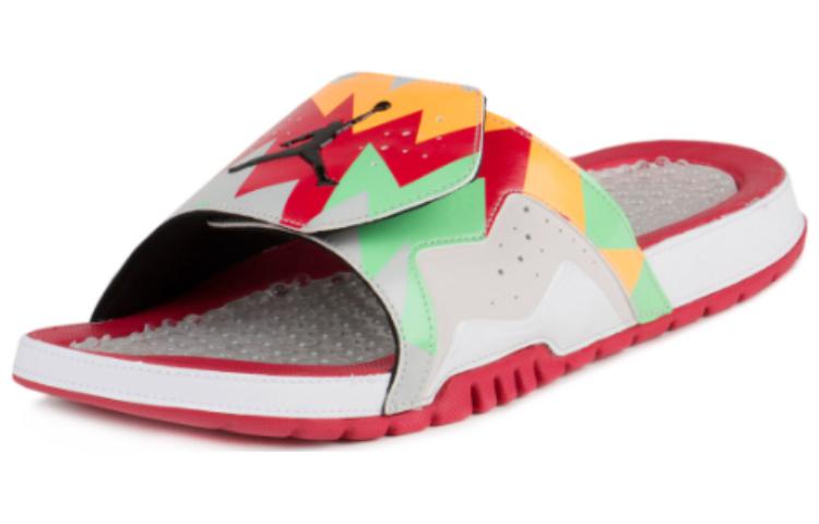 Air Jordan Hydro 7 Retro Soft Sole Cozy Sports Slippers Gray Red Orange 'White' 705467-105