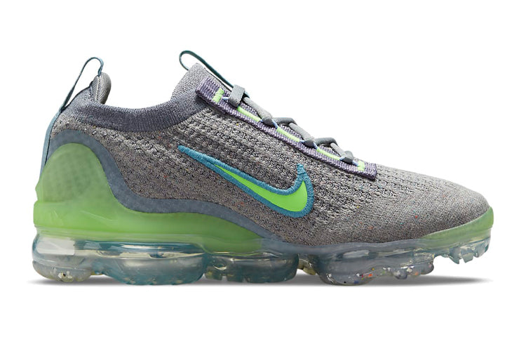 (GS) Nike Air VaporMax 2021 Flyknit 'Grey Light Liquid Lime' DB1550-003