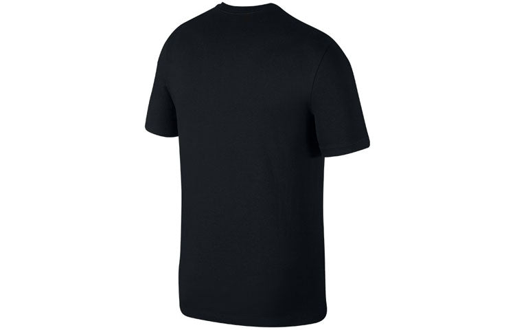 Air Jordan By Nike Alphabet Printing Short Sleeve Black AQ3761-010