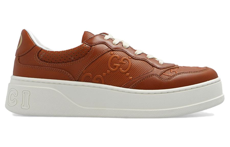 (WMNS) Gucci Chunky B GG Sneakers 'Brown White' 670408-AABBV-2742