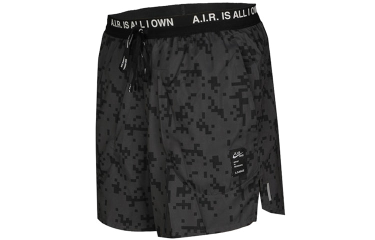 Nike Alphabet Pattern Loose Lacing Sports Shorts Black CJ5807-010