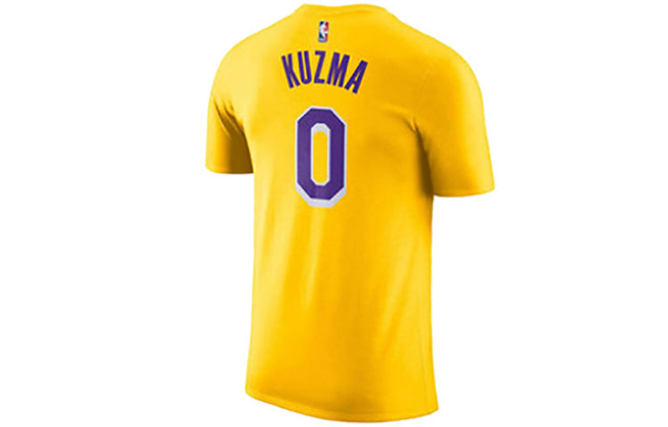 Nike NBA Kuzma lakers Team limited Jersey Short Sleeve Yellow AR4888-736
