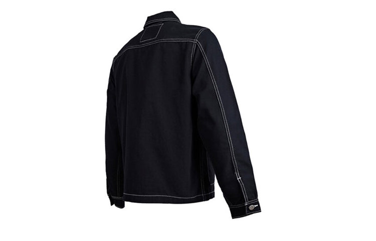 Men's Converse Pocket Woven Long Sleeves Jacket Black 10020896-A01