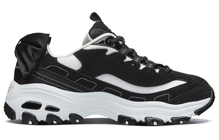 (WMNS) Skechers D Lites 1.0 Running Shoes 'Black White' 13168-BKW