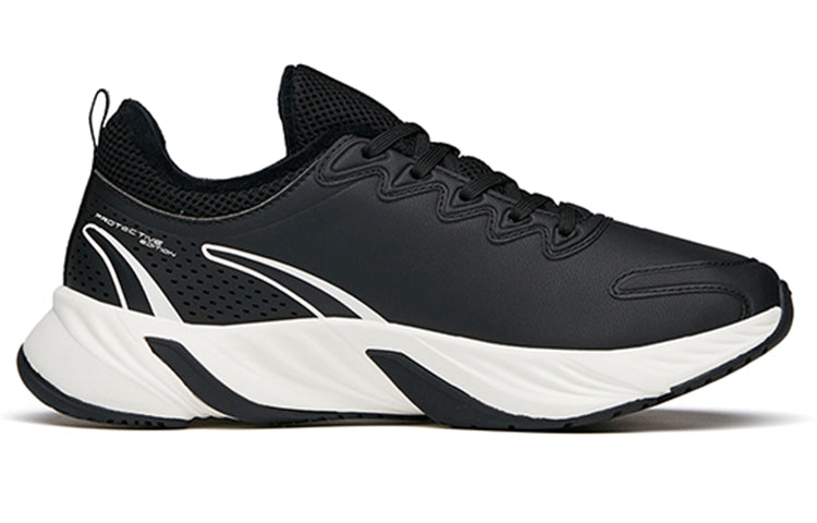 (WMNS) ANTA Run Collection Fleeced'Black White' 122145523-10