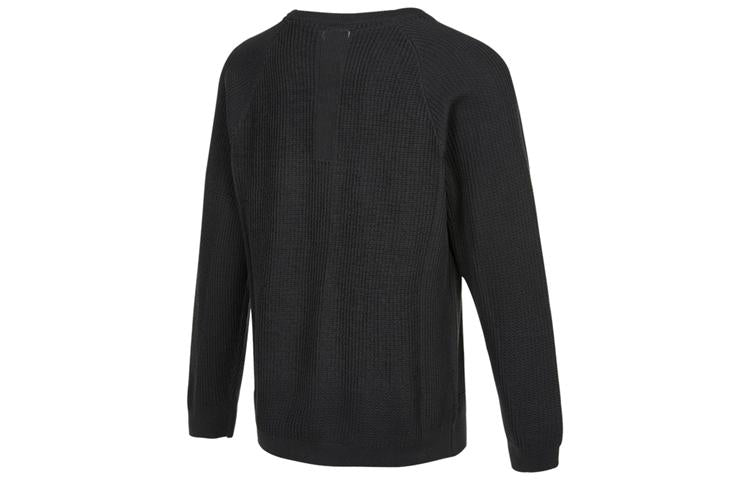 Men's Nike Round Neck Long Sleeves Casual Sports Pullover Wool Sweater Black DN3618-060