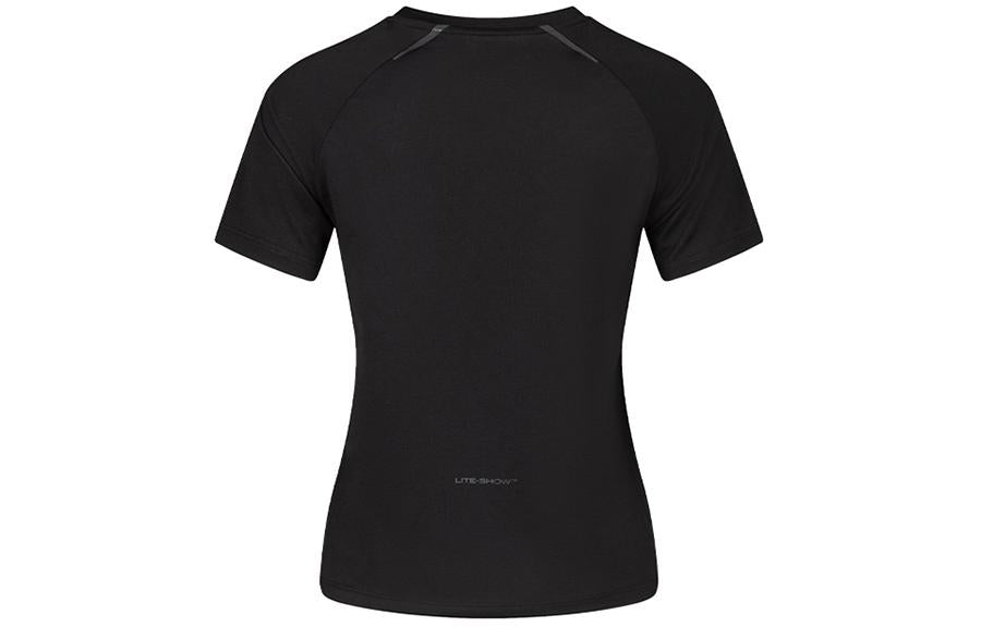 (WMNS) ASICS LITE-SHOW Short Sleeved Running Top Asia Sizing 'Performance Black' 2012D050-001