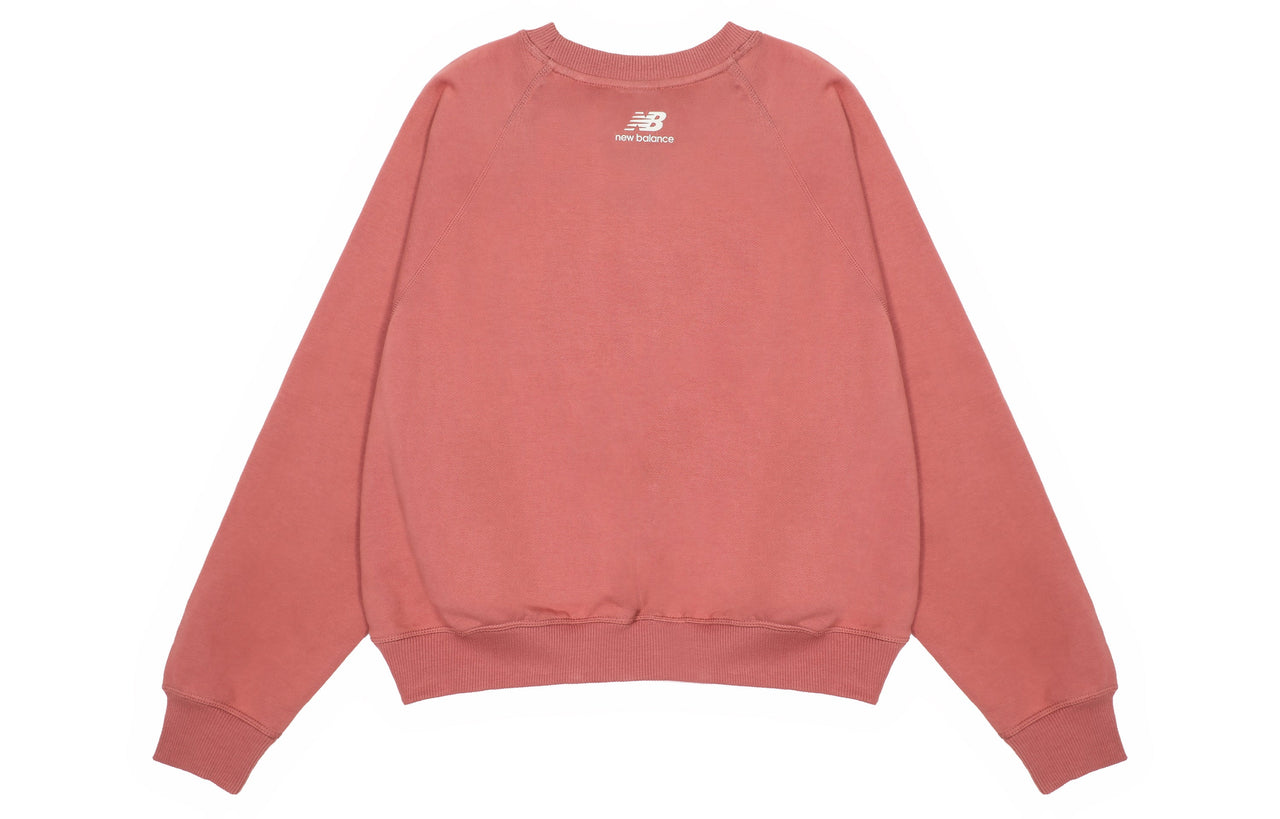 (WMNS) New Balance Casual Pocket Sweatshirt 'Rose Pink' AWT23320-MIN