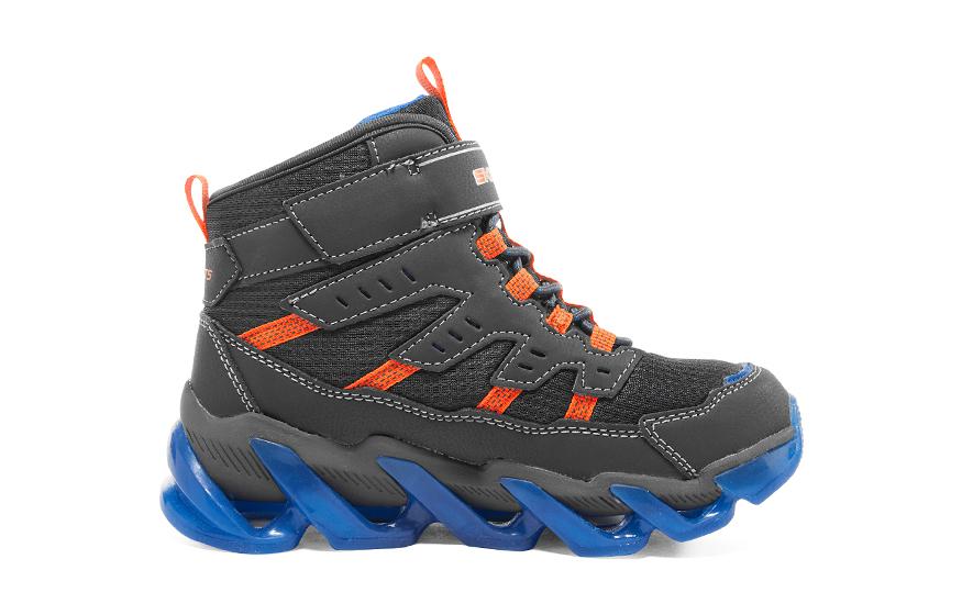 (GS) Skechers Mega-Surge Sneaker 'Grey Orange Blue' 400131L-CCBL