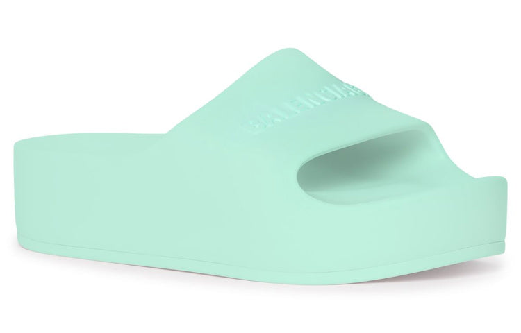 (WMNS) Balenciaga Chunky Slides 'Aqua Green' 654315W1S894598