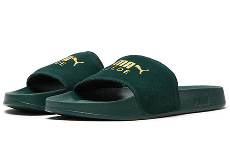 PUMA Leadcat Suede Green Unisex Slippers 365758-09