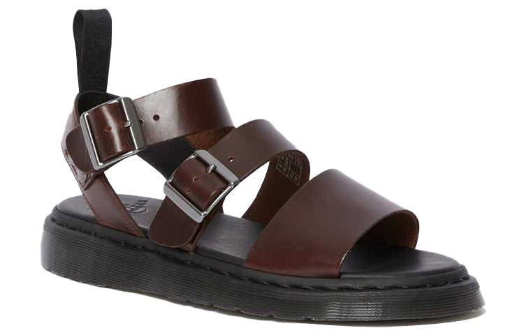 Dr. Martens Gryphon Brando Unisex Charro Brando Gladiator Sandals Dark Brown 15695230