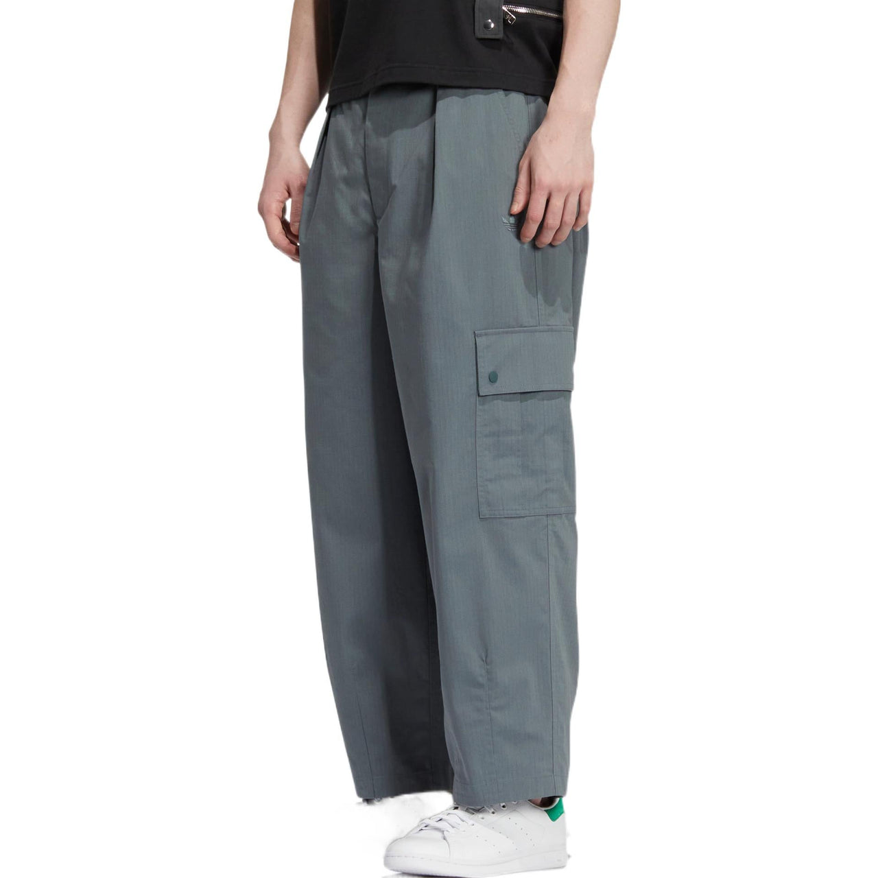 adidas X CHARR Crossover FW22 Solid Color Pants Pocket Detail Loose Sports Pants/Trousers/Joggers Autumn Blue HR3479