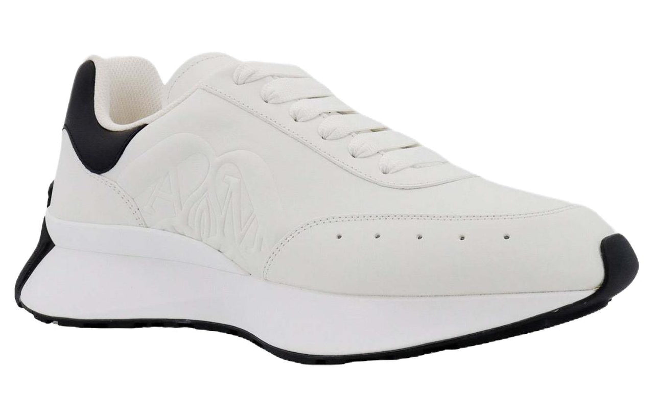 (WMNS) Alexander McQueen Sprint Runner Sneakers 'White Black' 782630WIDN59061