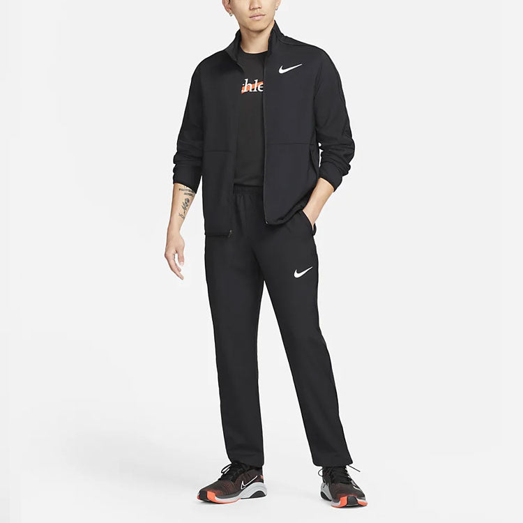 Men's Nike Dri-fit Team Solid Color Logo Straight Sports Pants/Trousers/Joggers Black DM6627-010