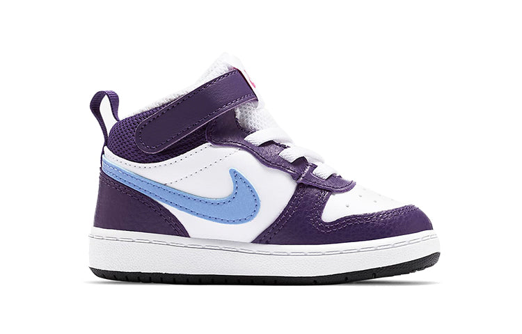 (TD) Nike Court Borough Mid 2 'Purple White Blue' CD7784-106