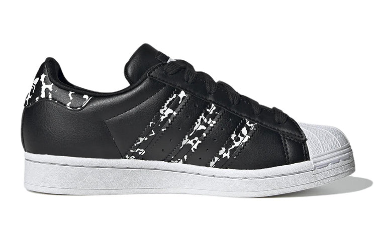 (GS) adidas Originals Superstar Shoes 'Black White' GW4069