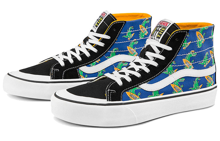 Vans Unisex SK8-HI High-Top Sneakers Blue/Yellow/Green VN0A3MV1A5F