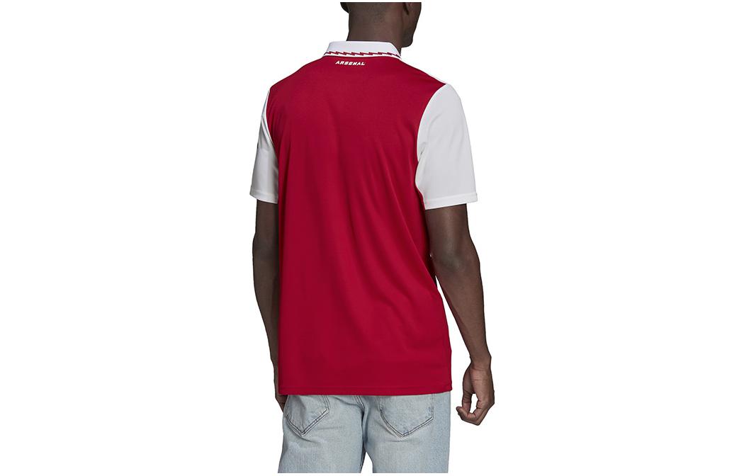 Men's adidas Alphabet Logo Embroidered Short Sleeve Soccer/Football Jersey SW Fan Edition Arsenal Red H35903