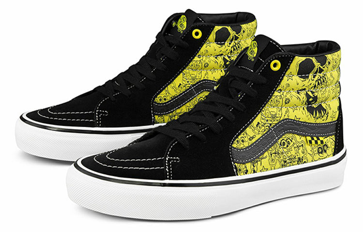 Vans Mike Gigliotti x SpongeBob SquarePants x Skate SK8-HI 'Black Yellow' VN0A5FCCZAU
