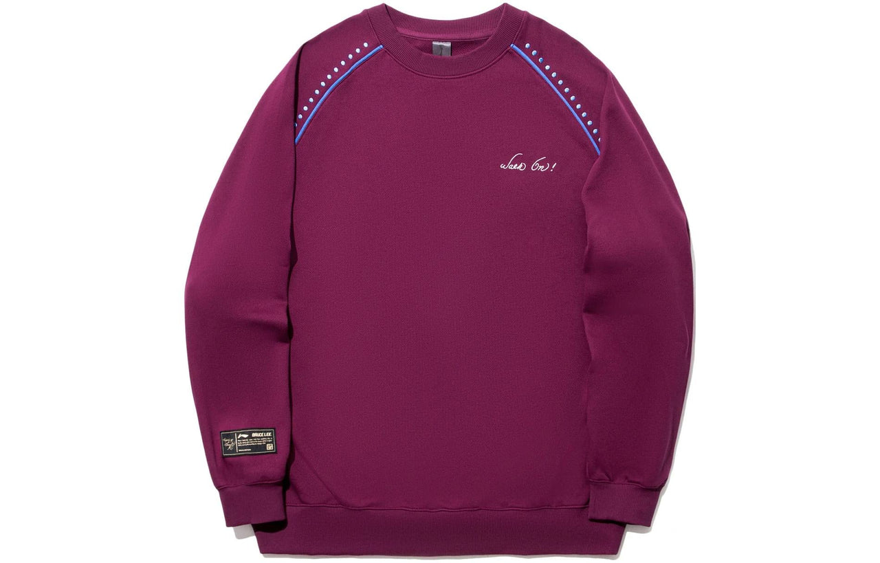 Li-Ning x Bruce Lee Graphic Sweatshirt 'Purple' AWDTC75-1