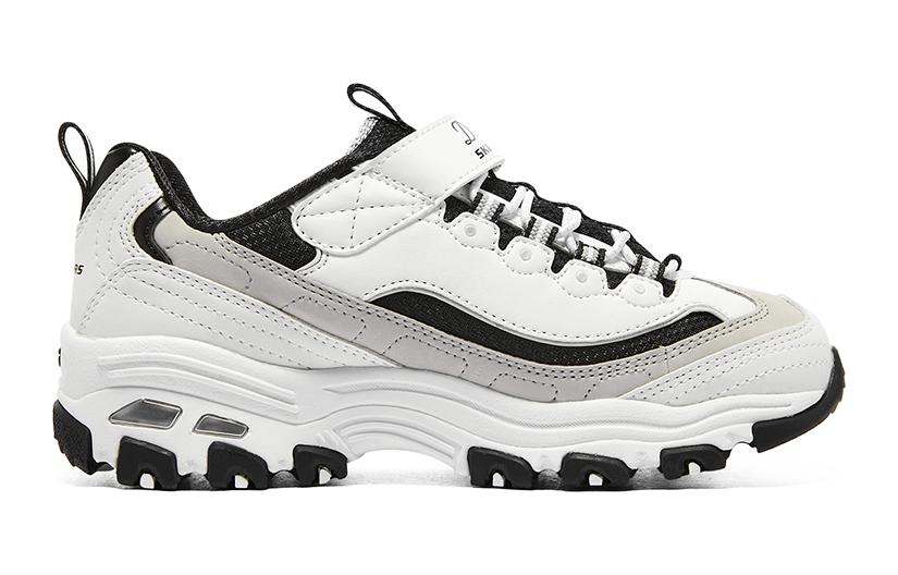 (GS) Skechers Dlites Shoes 'White Beige Black' 403825L-WLGY