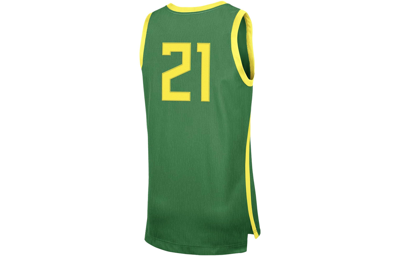 Nike Elite Oregon Fighting Ducks Basketball Jersey 'Green Yellow' CN3716-377