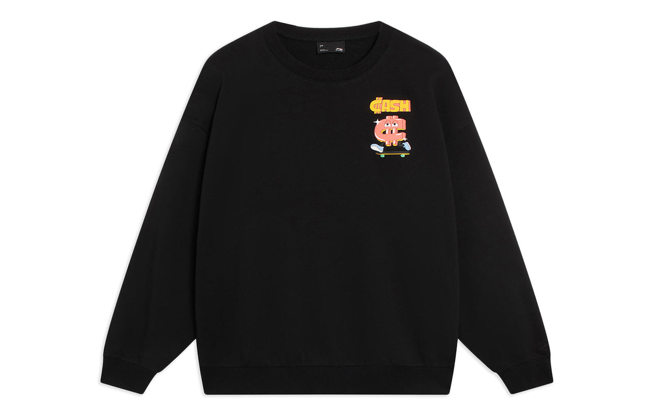 Li-Ning x Pablo Ientile Graphic Pullover 'Black' AWDT163-3