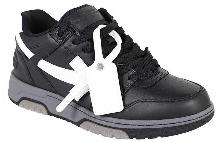 Off-White Out Of Office Low-Top Sneaker 'Black Grey White' OMIA189F21LEA0011001