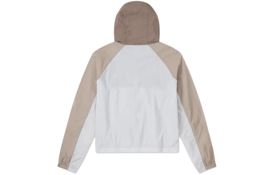 (WMNS) Converse Lightweight Windbreaker Jacket 'Beige White' 10026393-A01