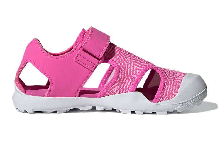 (GS) adidas Captain Toey K Pink Red Sandals FZ2235