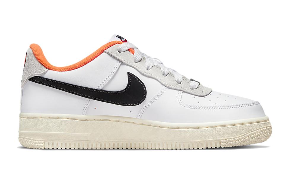 (GS) Nike Air Force 1 Low LV8 'Hoops Pack - White Total Orange' DX3361-100