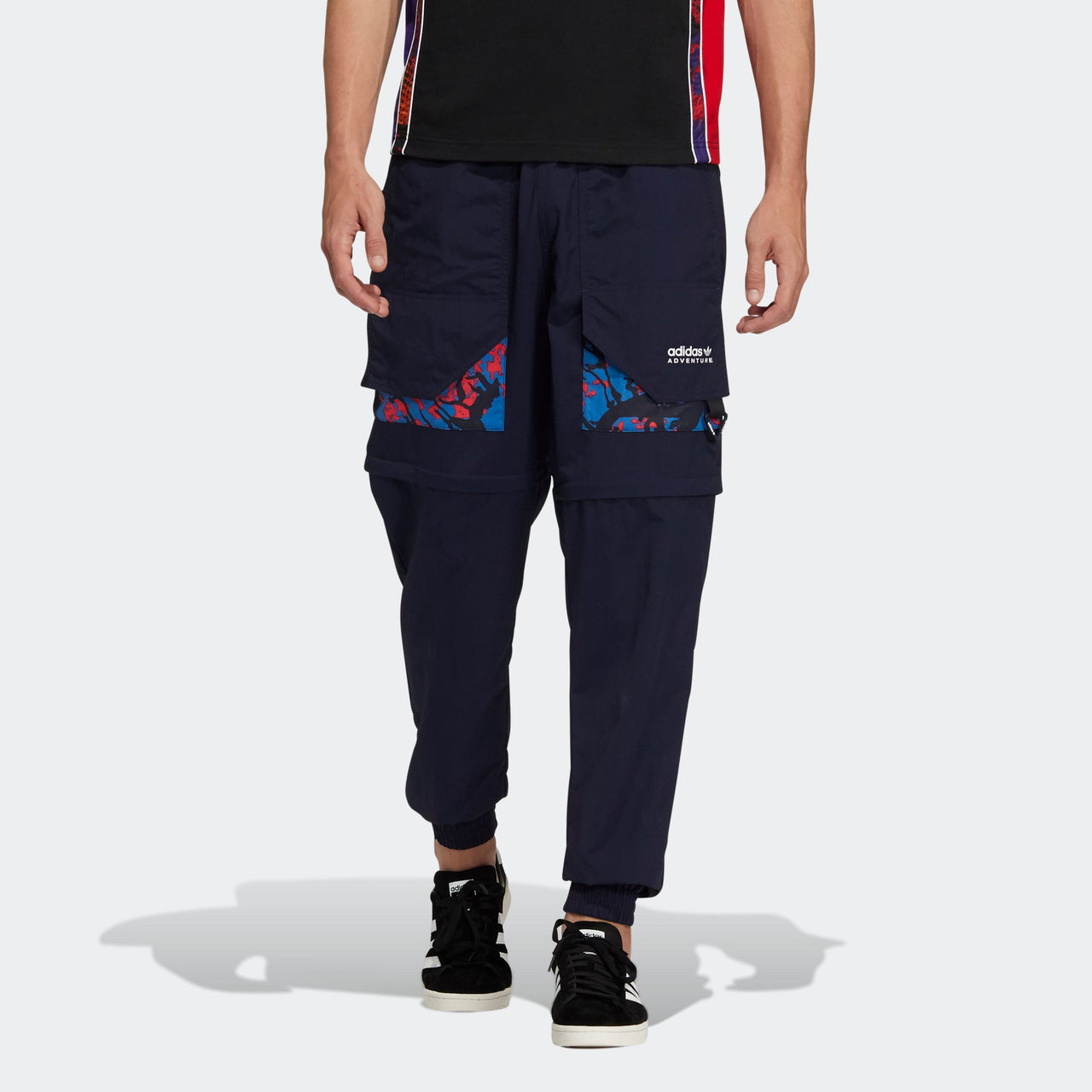 Men's adidas originals Adv Pants 2 Contrasting Colors Pocket Bundle Feet Sports Pants/Trousers/Joggers Legendary Ink Blue H46691