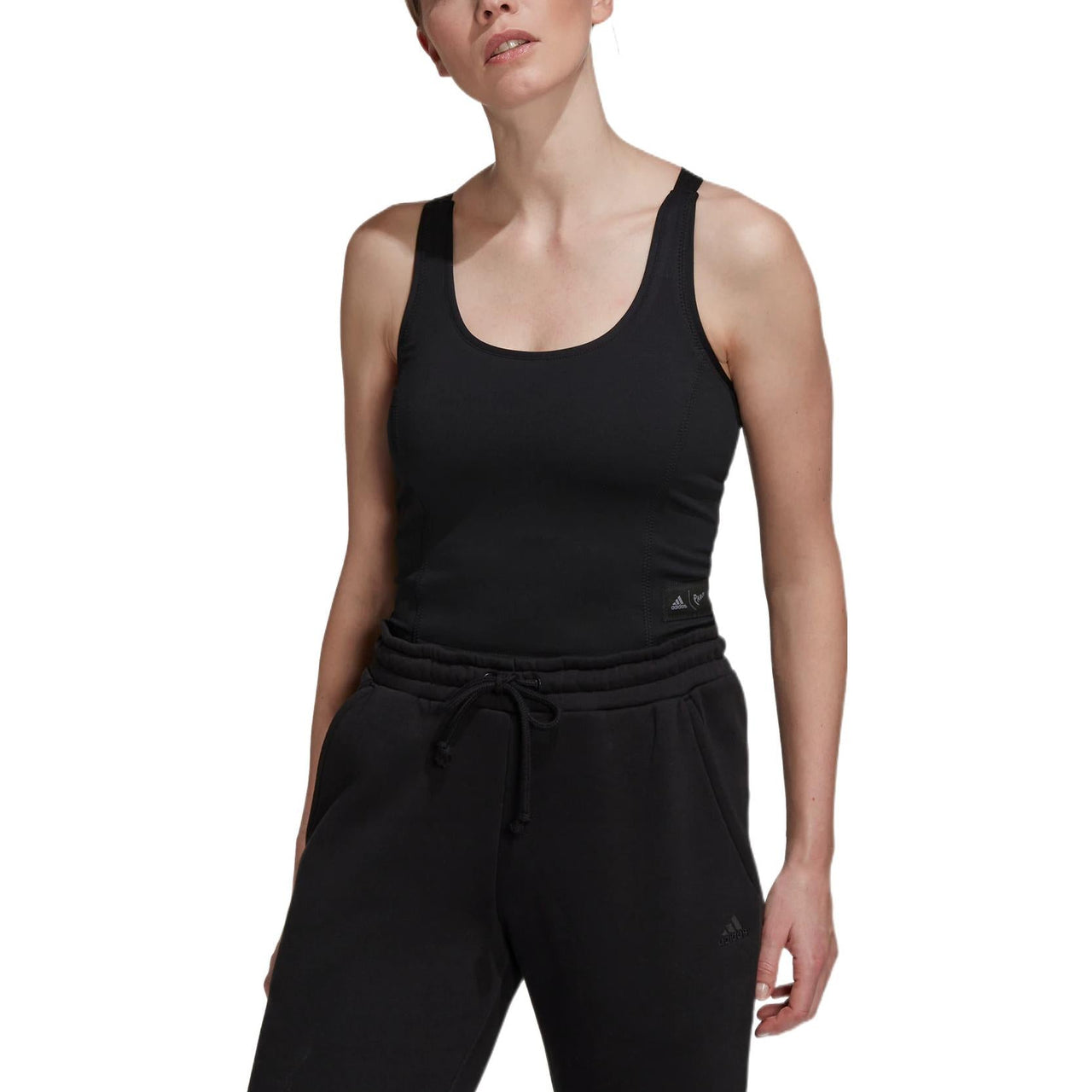 (WMNS) adidas Parley Run for the Oceans Cropped Tank Top 'Black' HS9062
