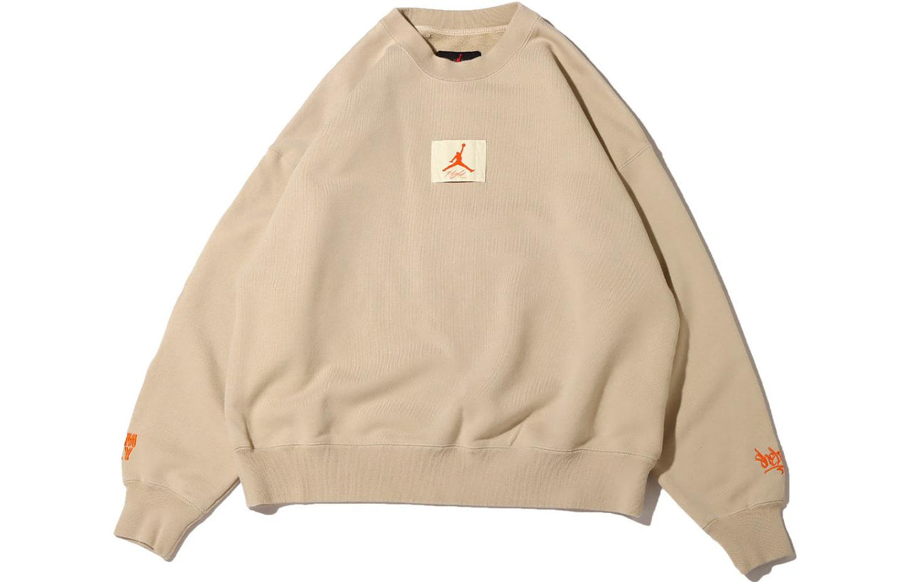 (WMNS) Air Jordan x Shelflife Crew-Neck Sweatshirt 'Tan' DV7014-206