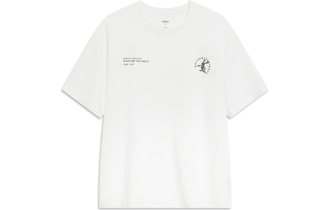 Li-Ning x Disney Oswald Graphic T-shirt 'White' AHST315-4