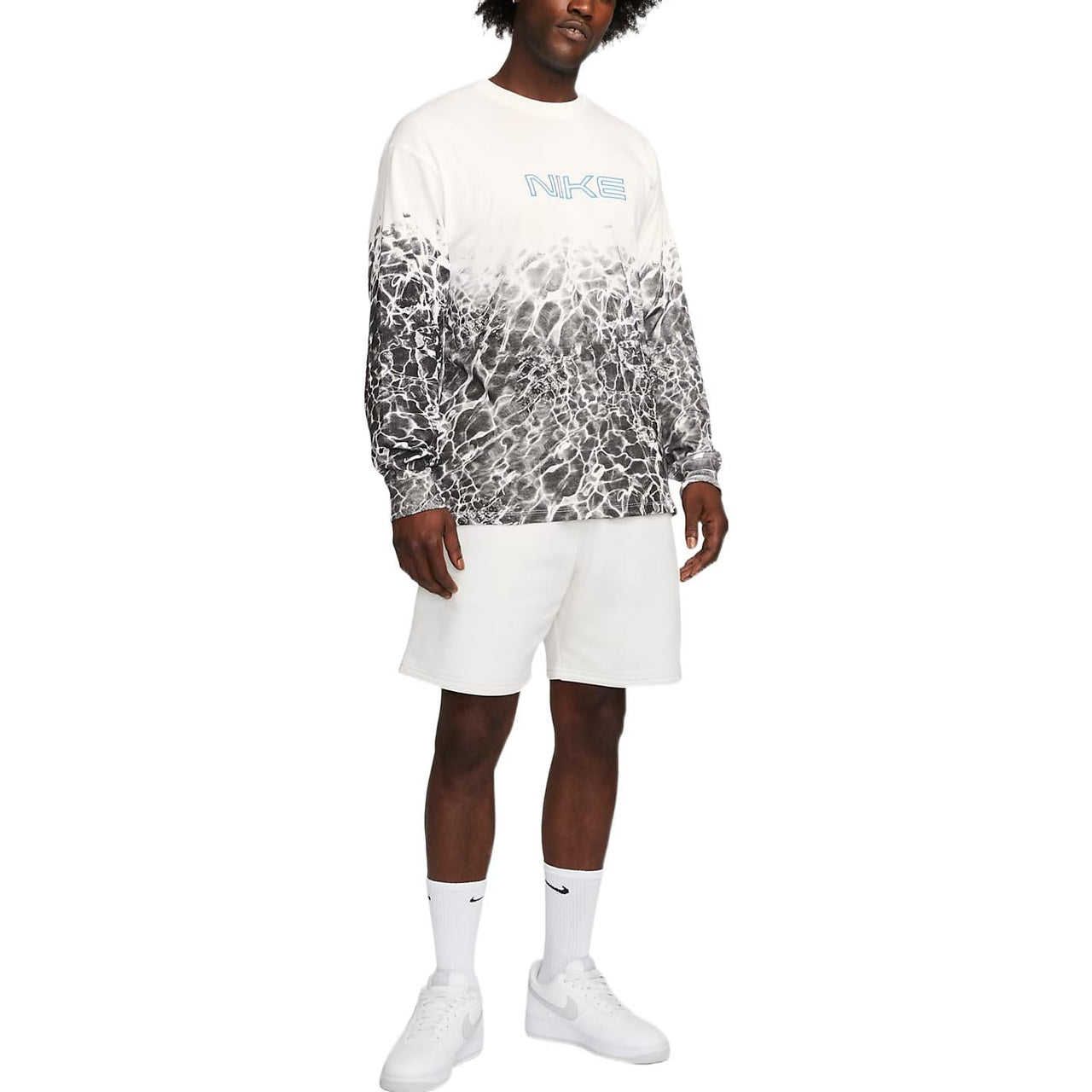 Nike printed graphic sweatshirt 'Blue' FB3031-100