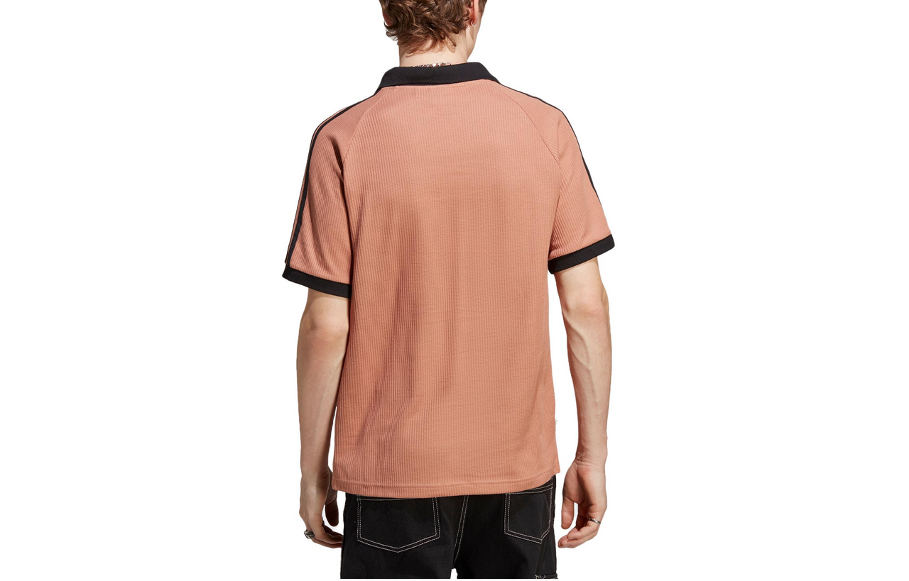 adidas originals Adicolor Classics Waffle Polo Shirt 'Clay Strata' HS2083