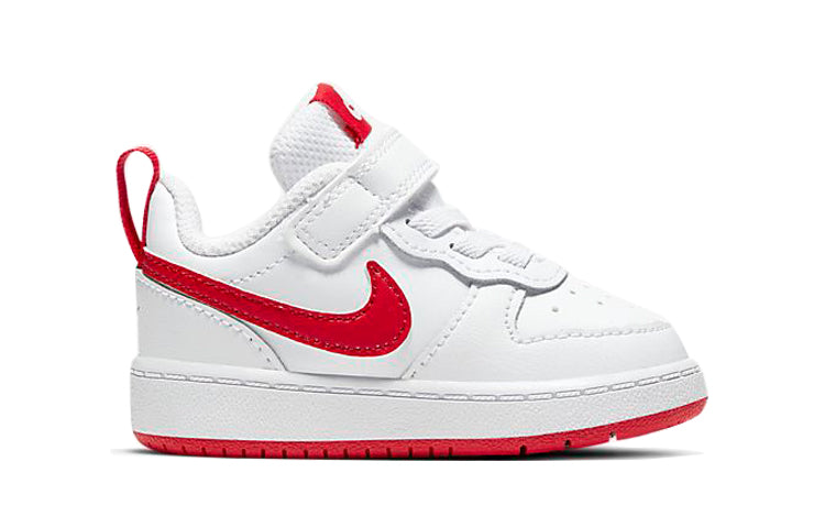 (TD) Nike Court Borough Low 2 White/Red BQ5453-103