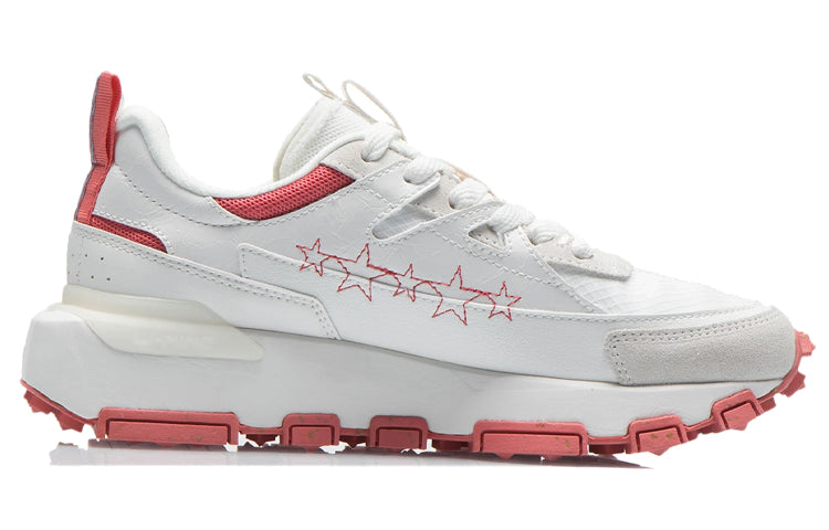 (WMNS) Li-Ning Lifestyle Sportswear 'White Red' AGCR286-2