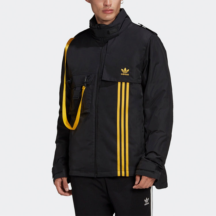 adidas originals Utility Dwn Jkt Windproof Stand Collar Sports Down Jacket Black GJ6738