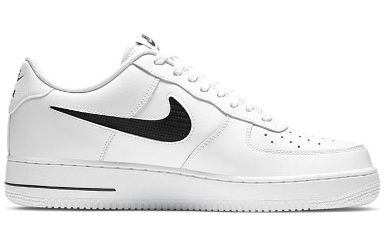 Nike Air Force 1 '07 LV8 'Cut Out Swoosh - White Black' CZ7377-100