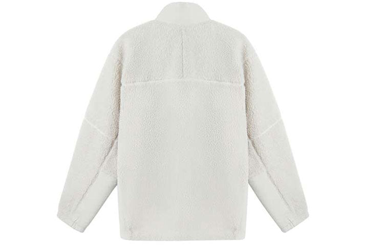 New Balance Lifestyle Cotton Warm Jacket 'White Black' MDA35013-BEI