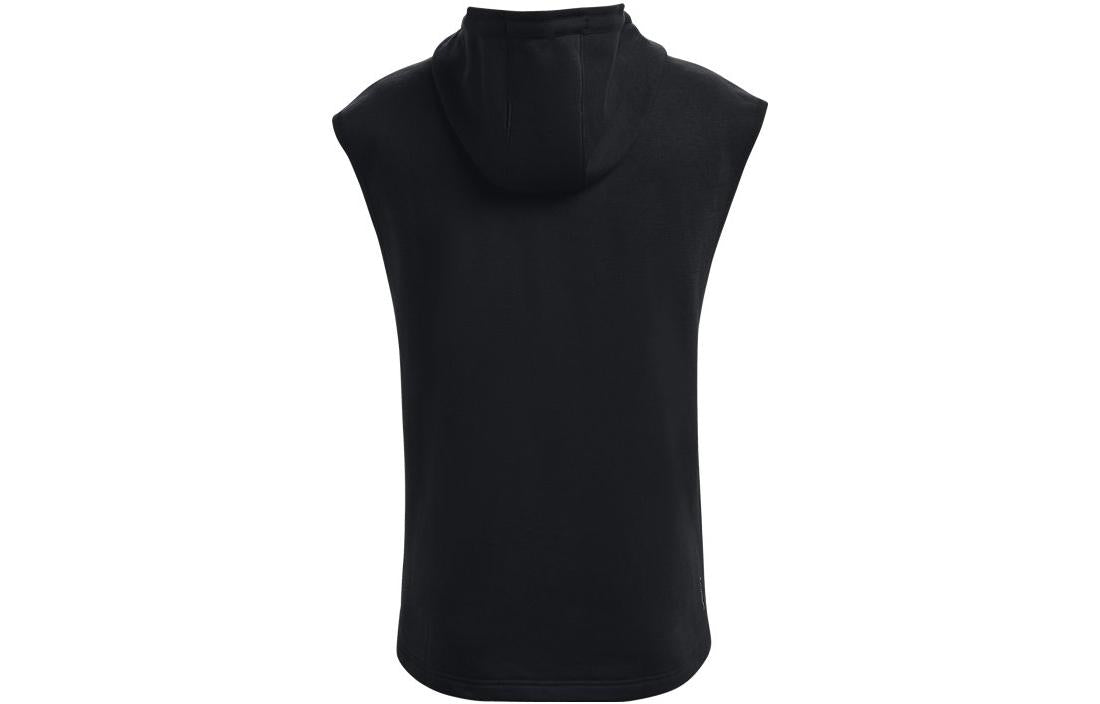 Under Armour Project Rock Sleeveless Hoodie 'Black Red' 1367034-001